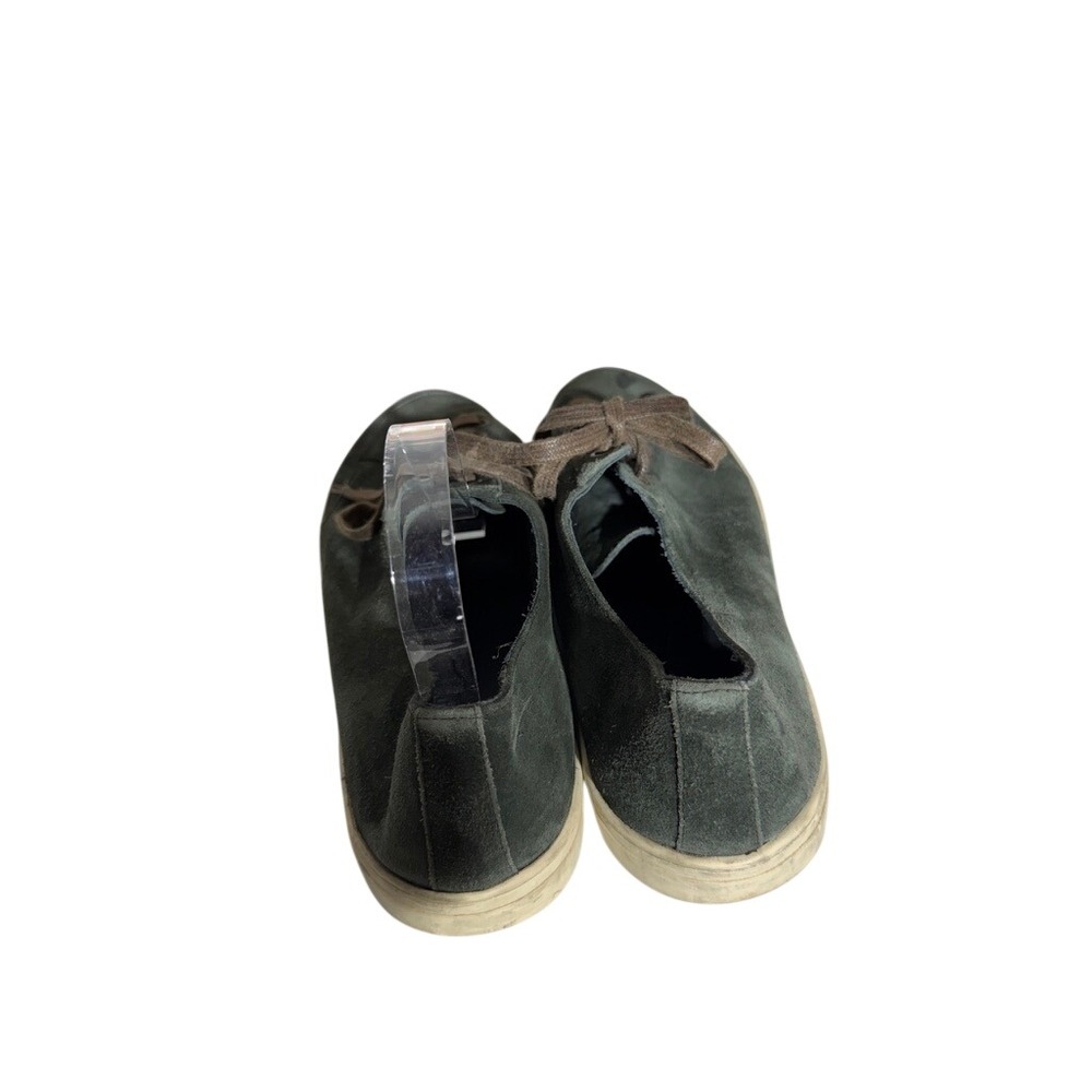 Burberry Mens Dark Green Suede Low Top Lace Up Sneakers Luxury Designer Shoes - Picture 6 of 10